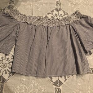 Cropped Off-The-Shoulder Top